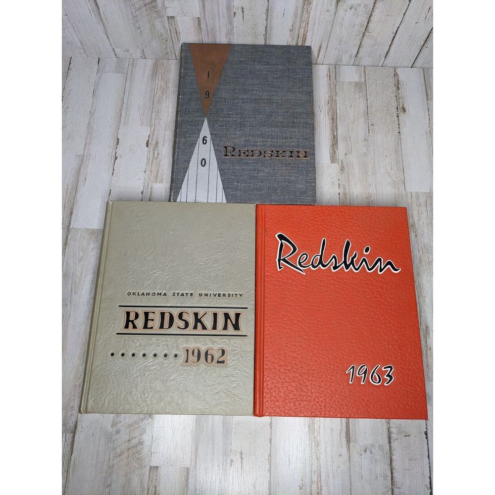 VTG Oklahoma State‎ University Redskins Yearbook Lot 1960 1962 1963